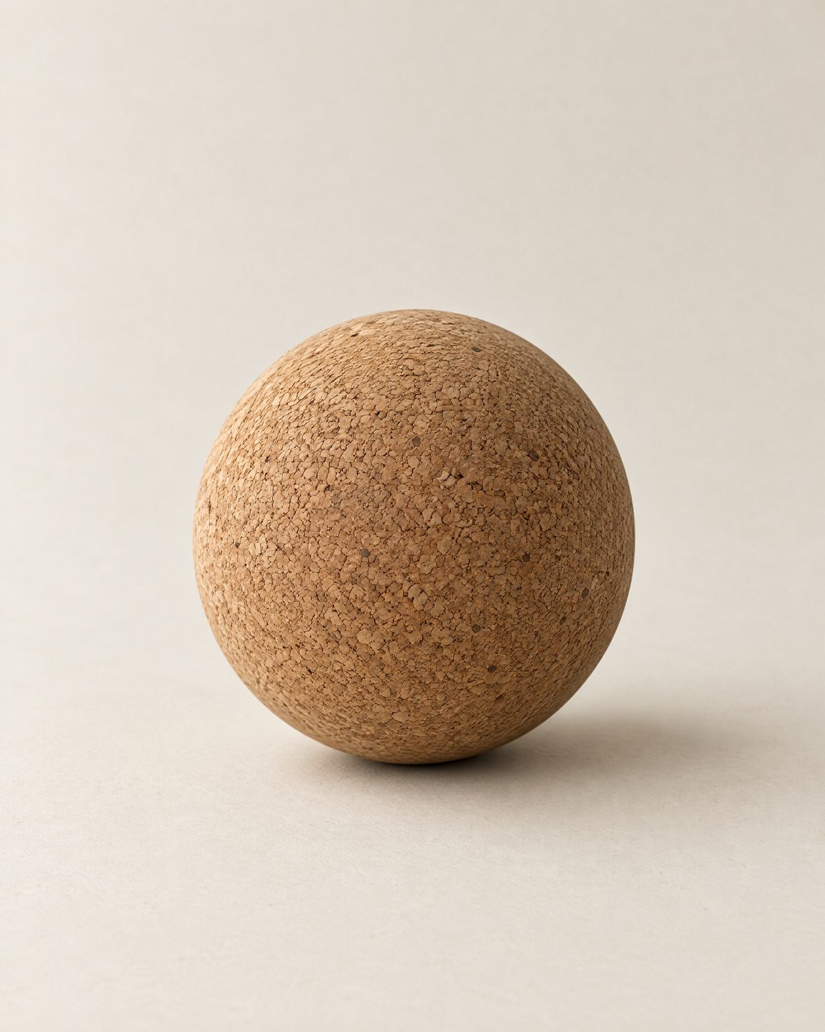 The smooth cork Giant Recovery Ball on its own against a plain off-white background.